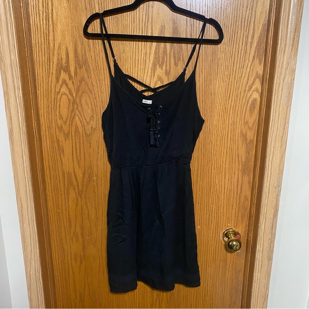 Printed Lace-Trim Skater Dress